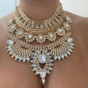 Bib statement necklace
